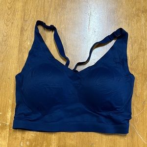 SOMA Enbliss Racerback Sports Bra - Navy Blue - Size XXL